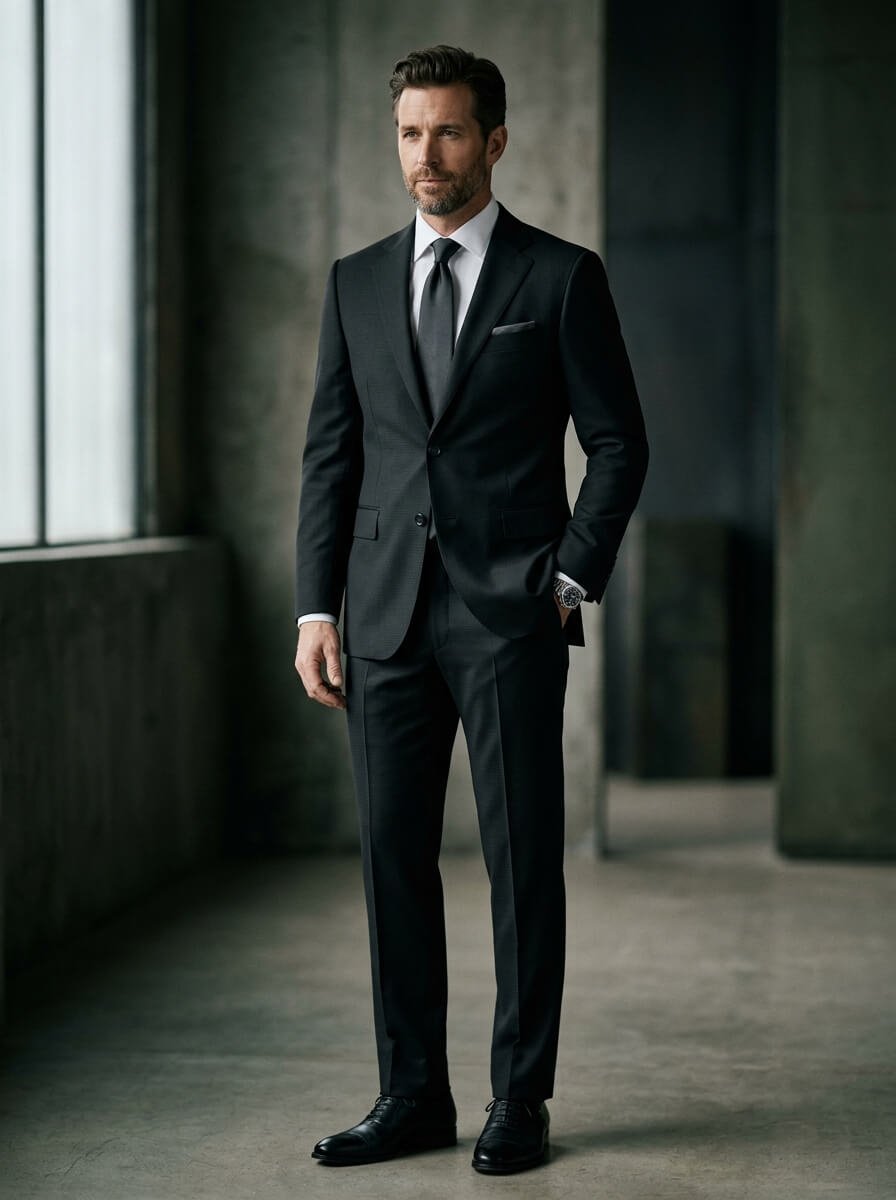 Canvassed suit for the office and courtroom